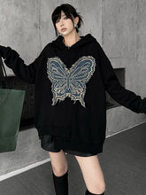 Luxury Butterfly Appliqué Hoodie